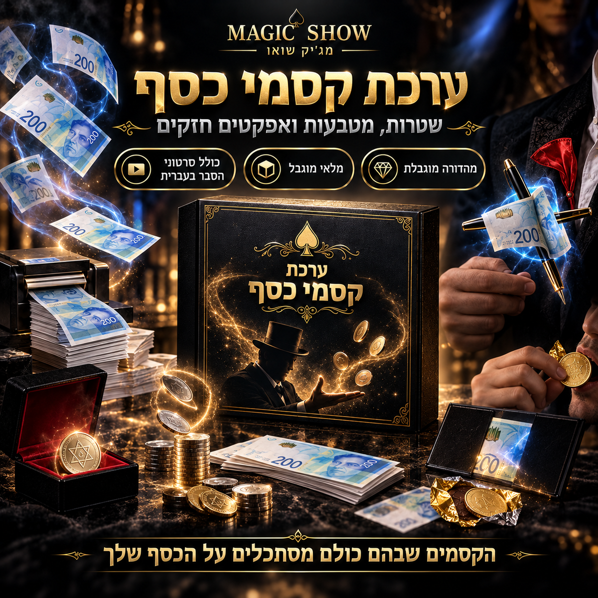 ערכת קסמי כסף – התמונה להמחשה בלבד